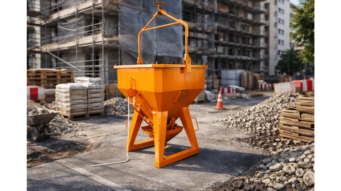 Benne à béton : rôle clé sur les chantiers