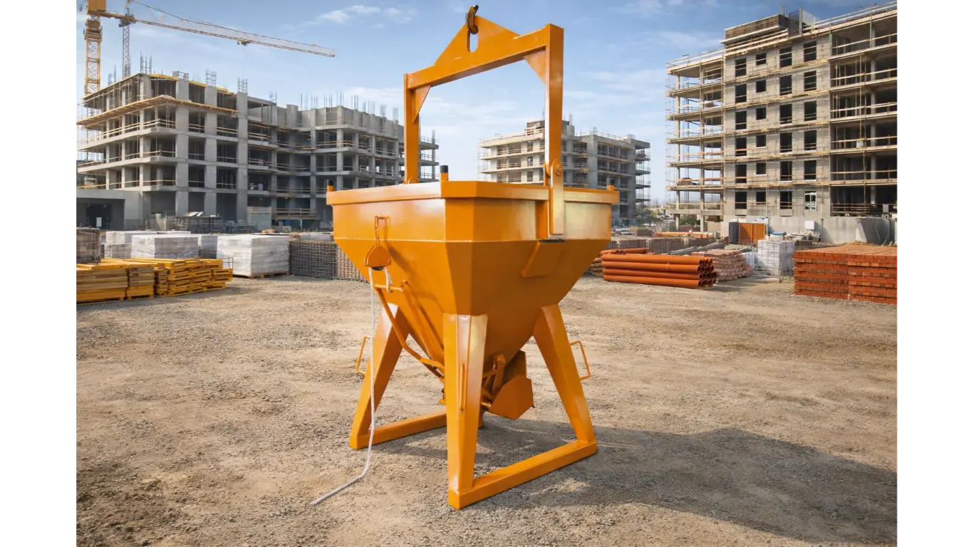 Benne à béton : ronde ou conique, quel modèle choisir ?