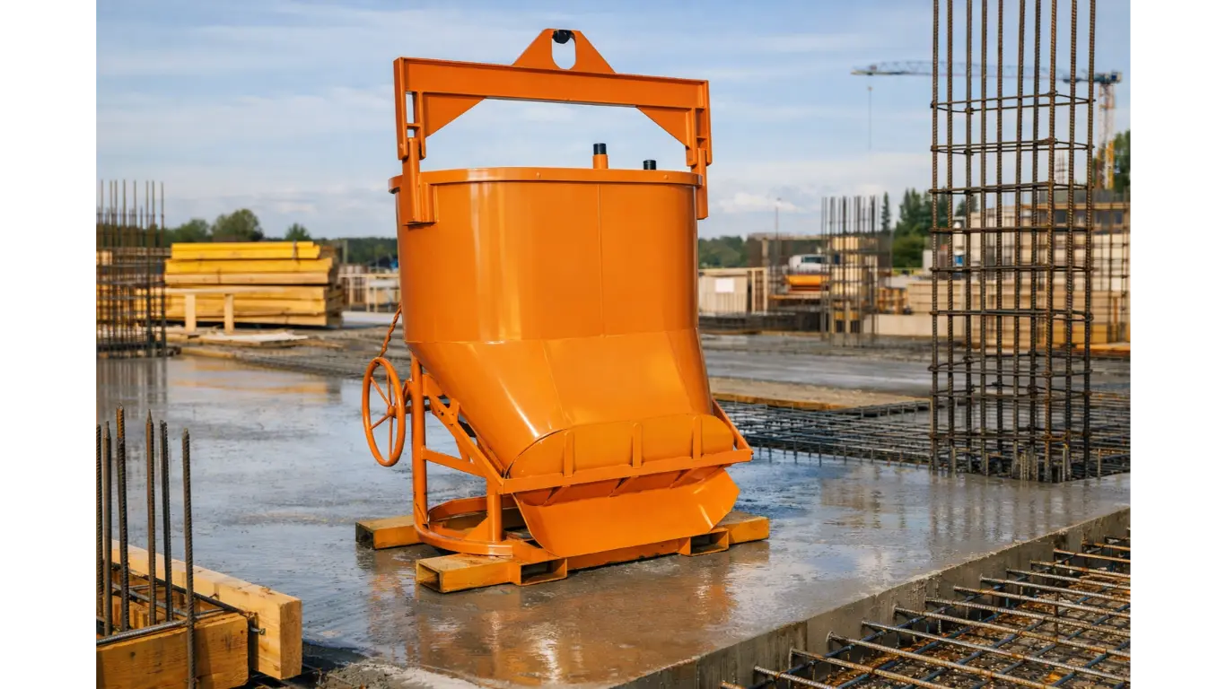 Guide pratique : installer une benne à béton sur une grue