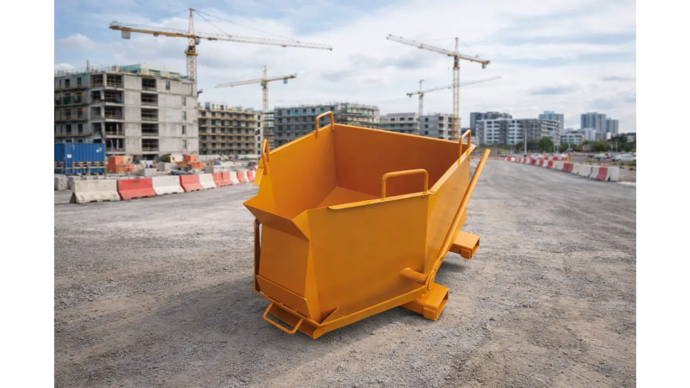 Benne de manutention : usages essentiels sur chantier