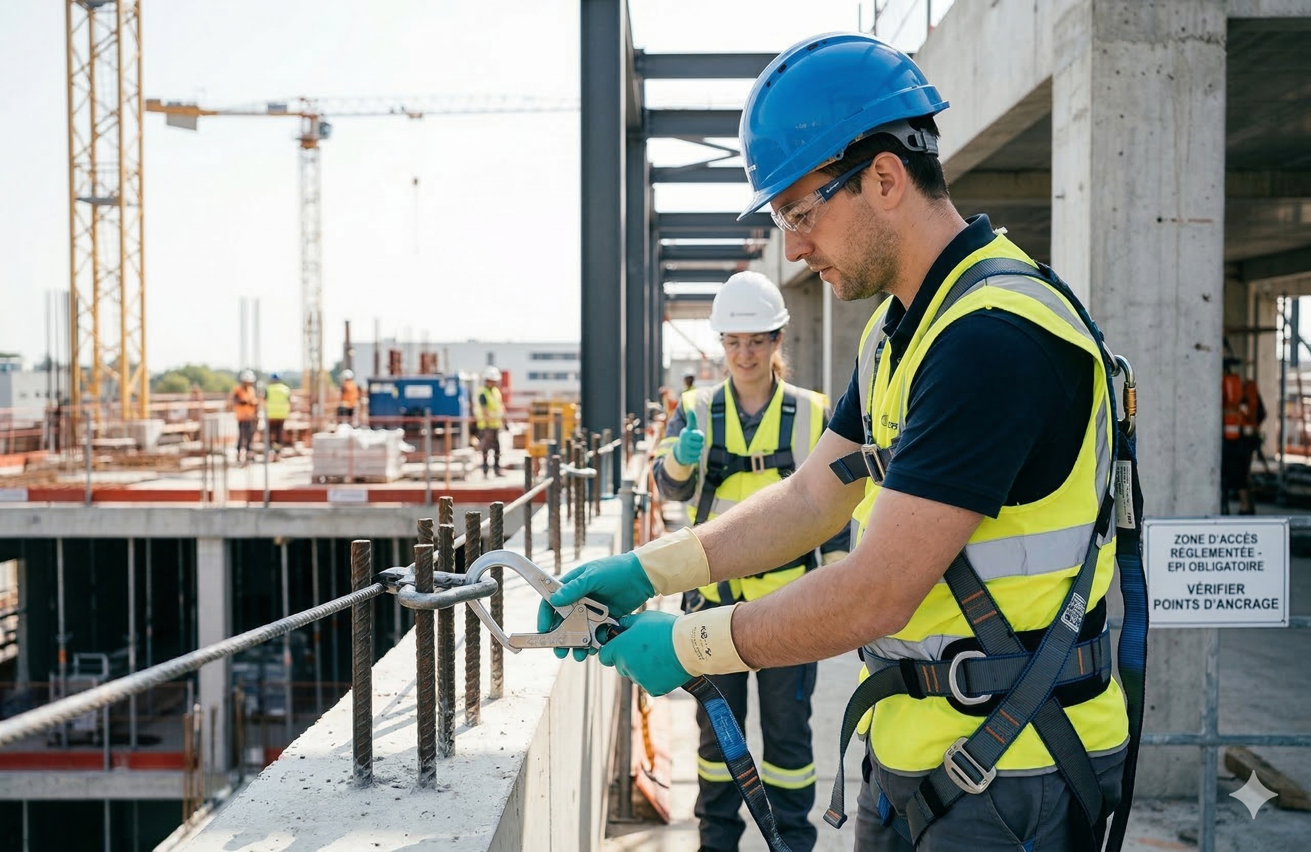 Test de résistance du harnais de sécurité