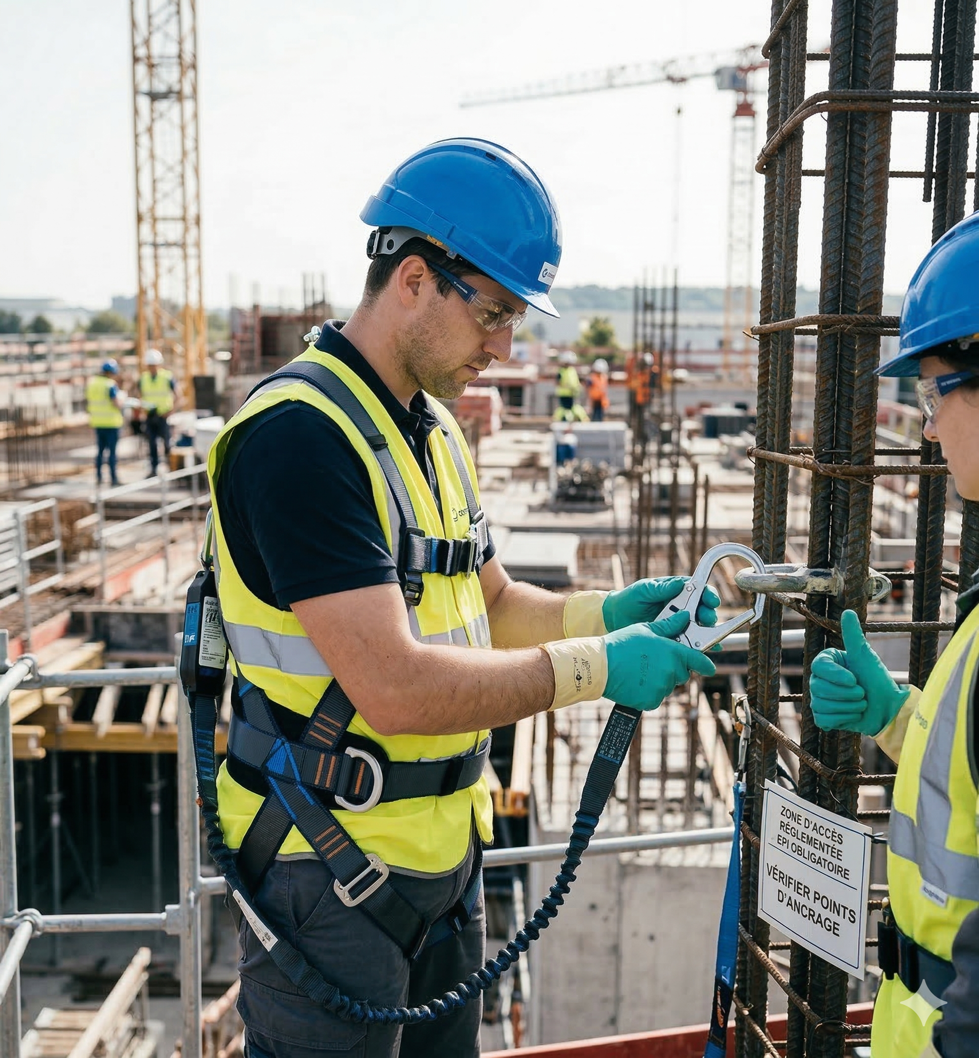 Point d'ancrage sécurisé pour harnais