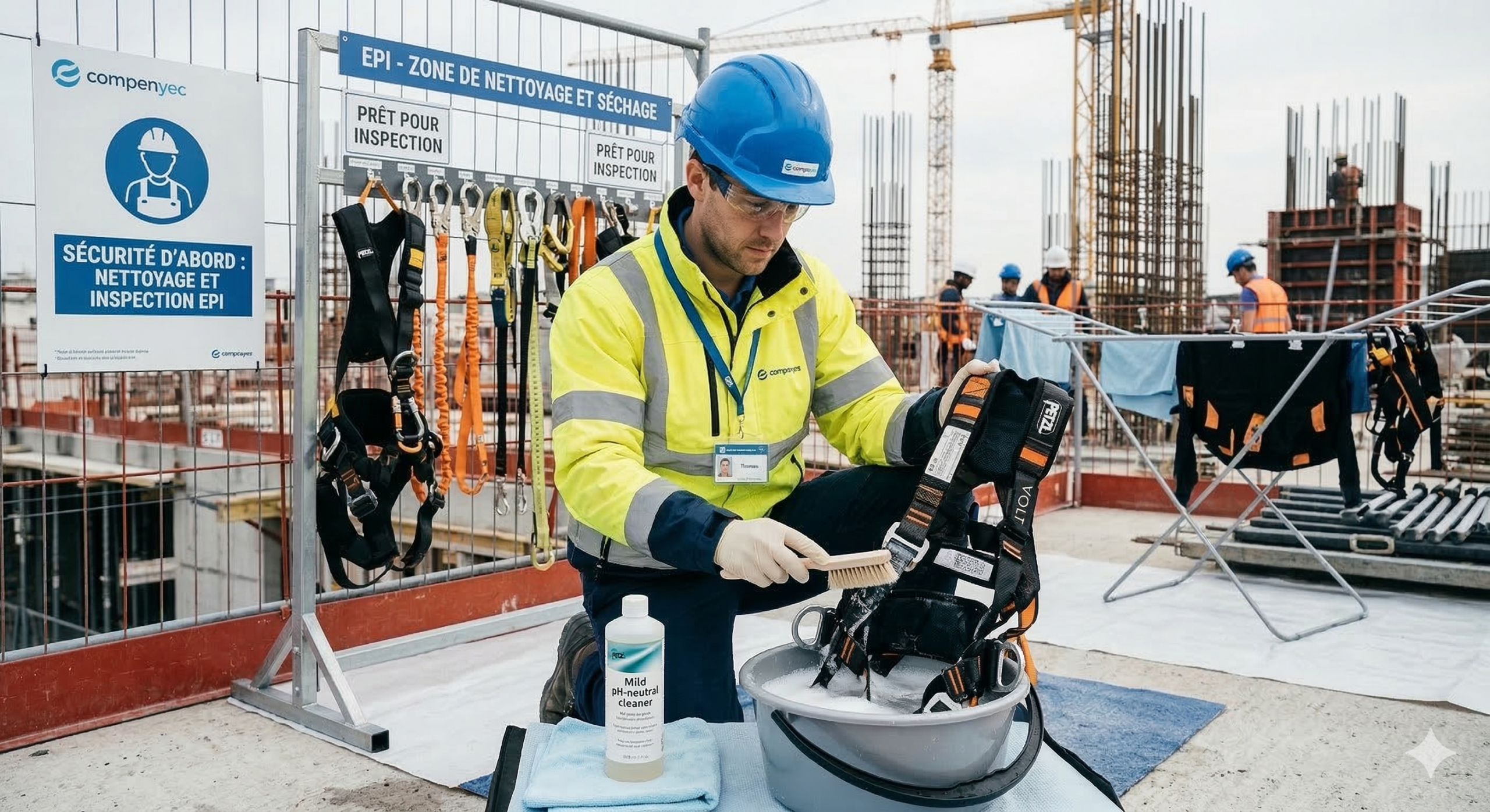 Nettoyage du harnais