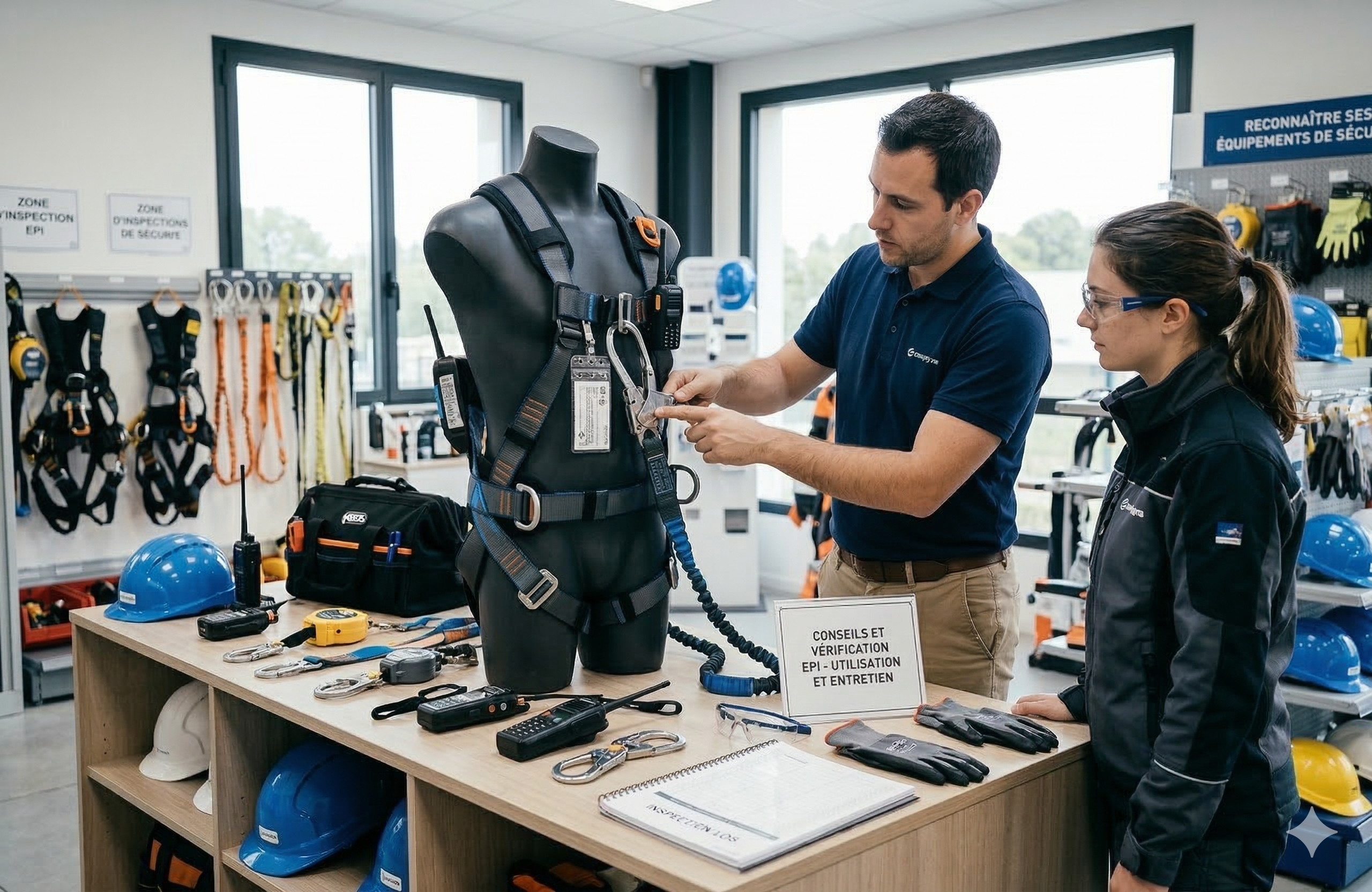 Harnais de sécurité en travaux en hauteur