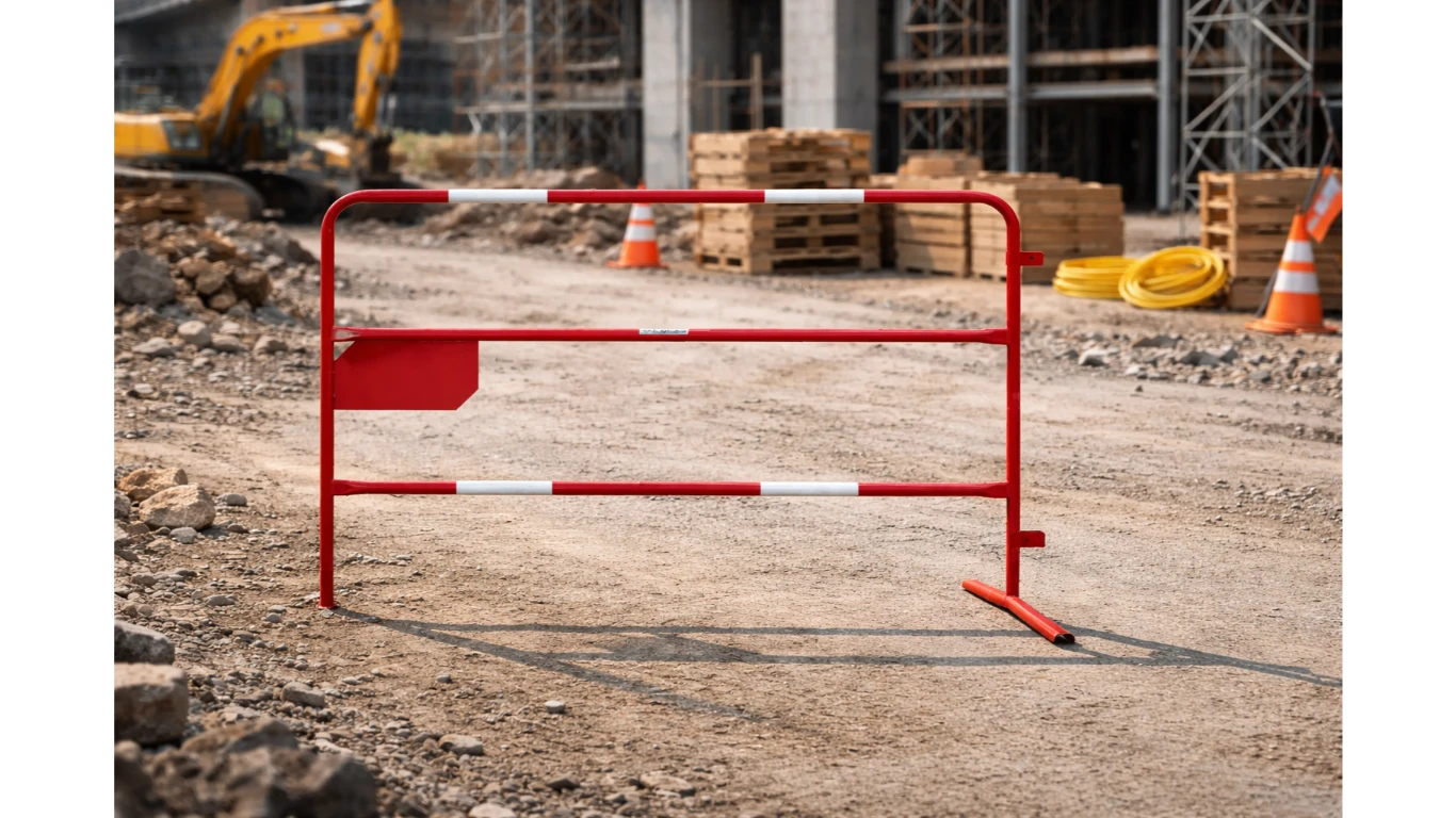 Barrière de chantier : acier ou plastique, comment choisir ?