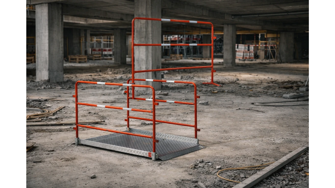 Installation conforme de barrières de chantier