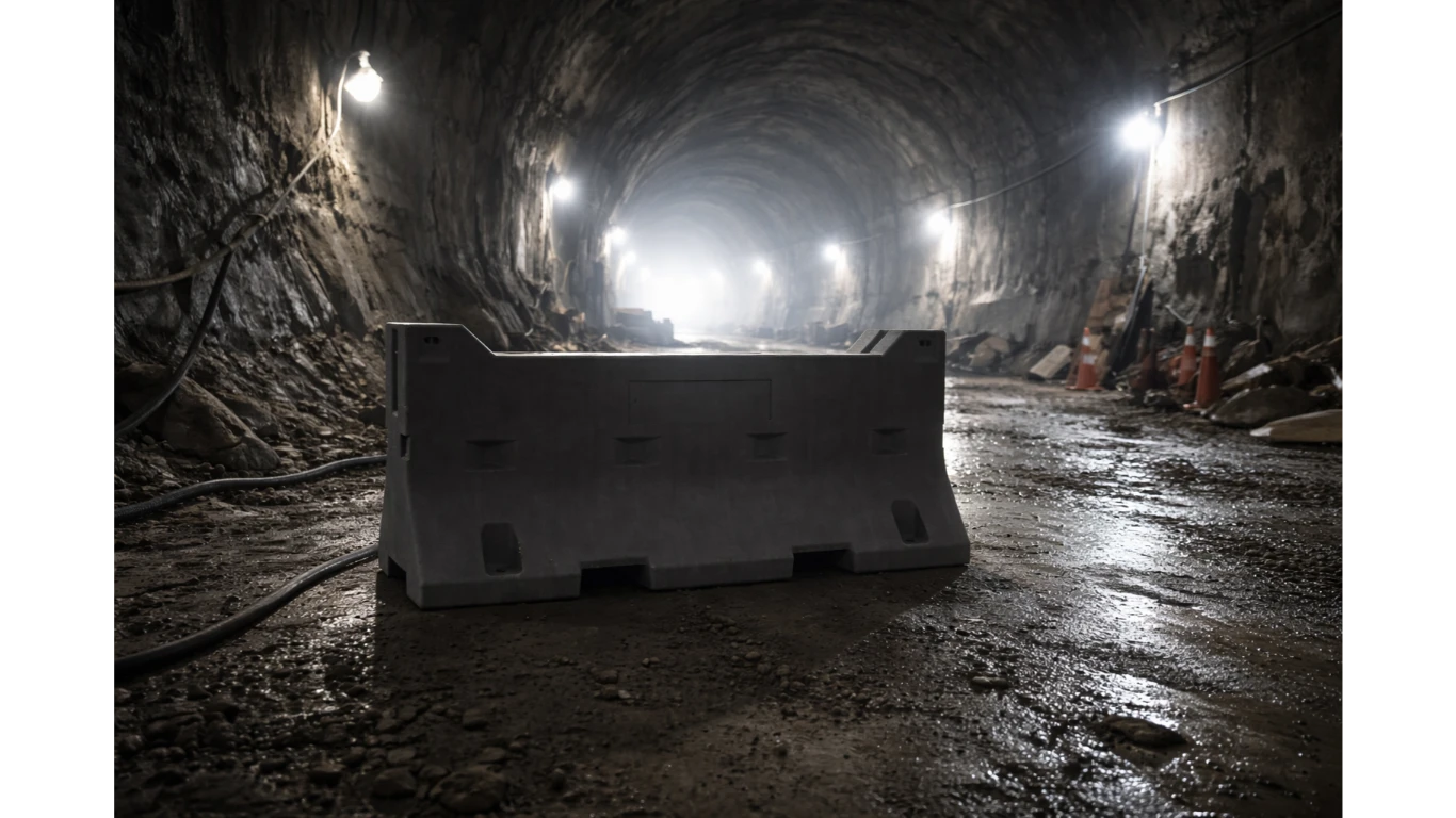 Barrières métalliques de chantier