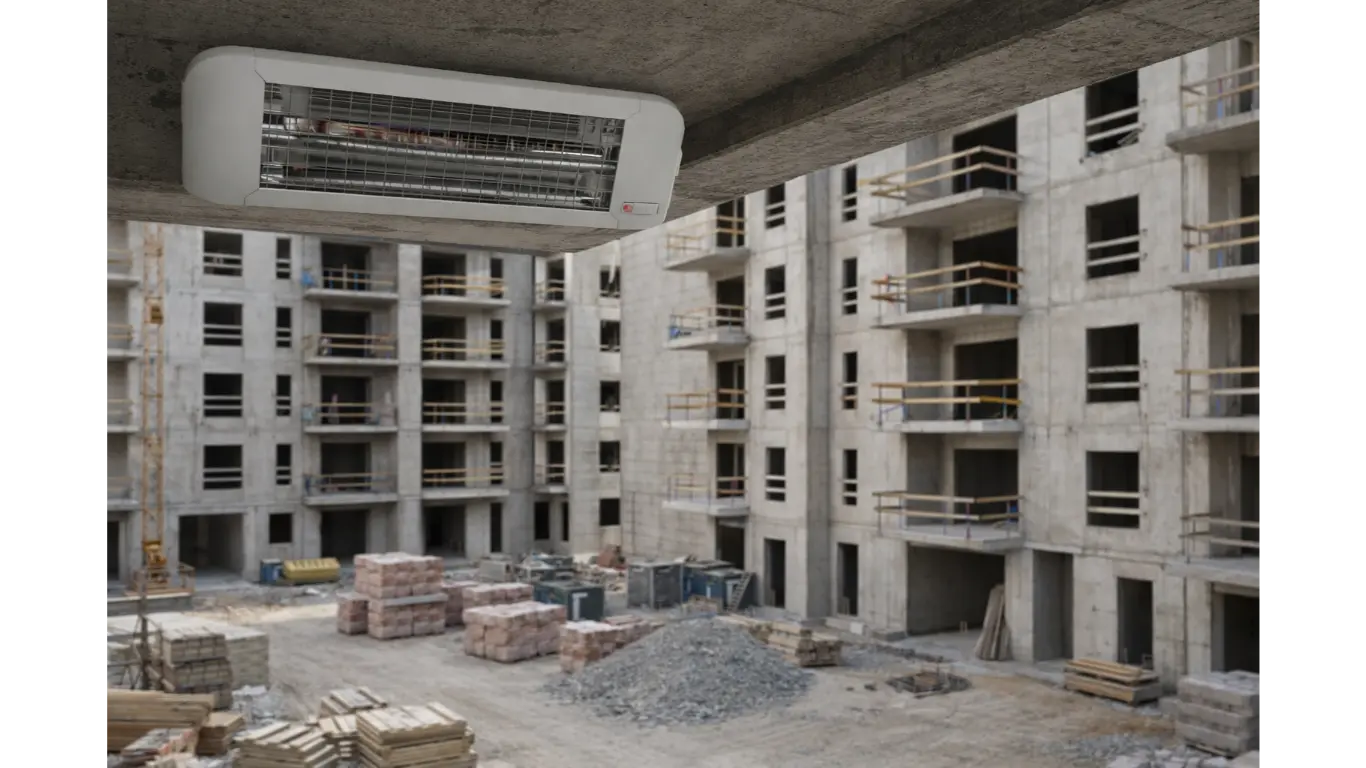 Chauffage radiant : solutions efficaces pour chantiers extérieurs