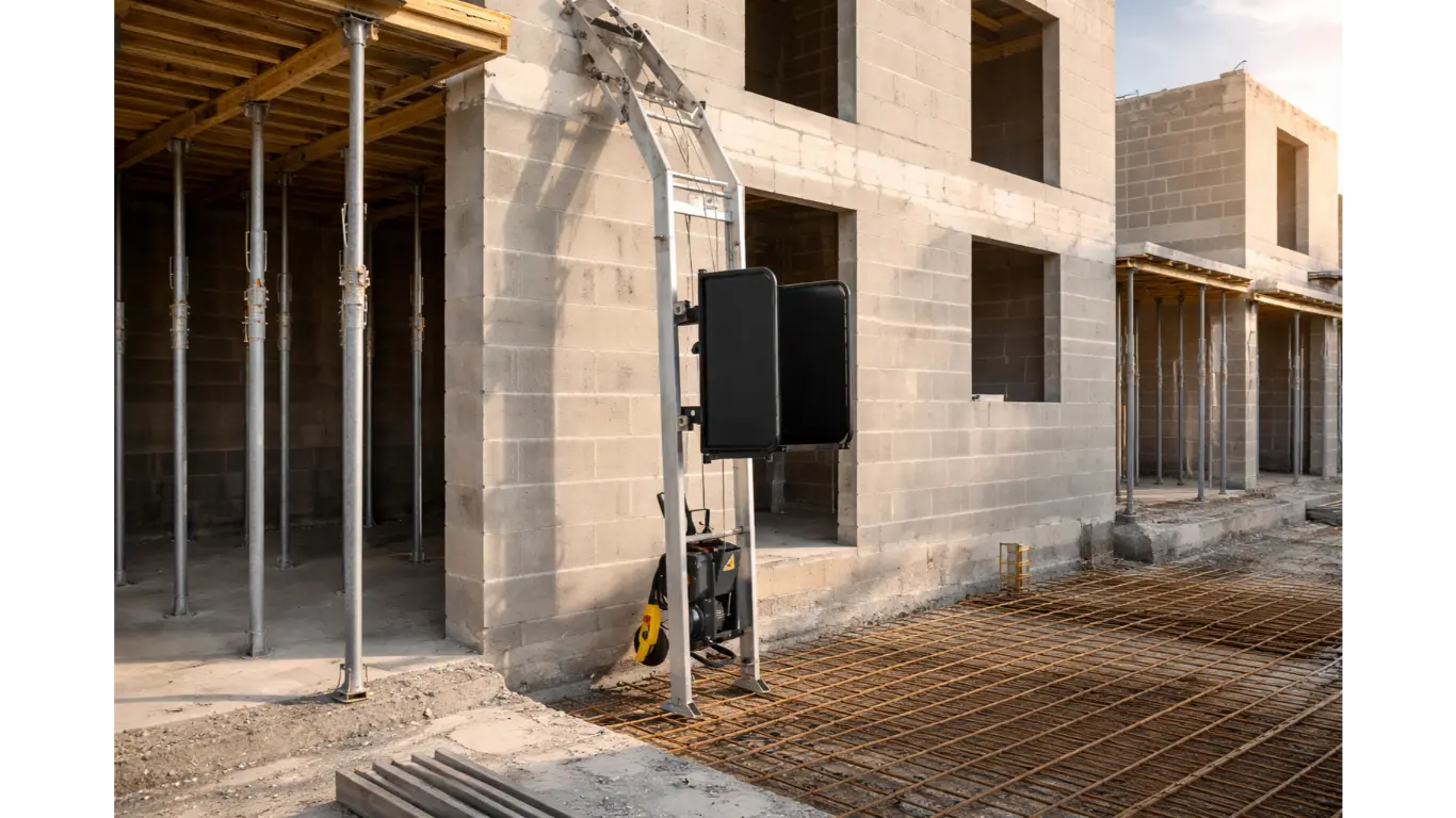 Monte matériaux / monte charge