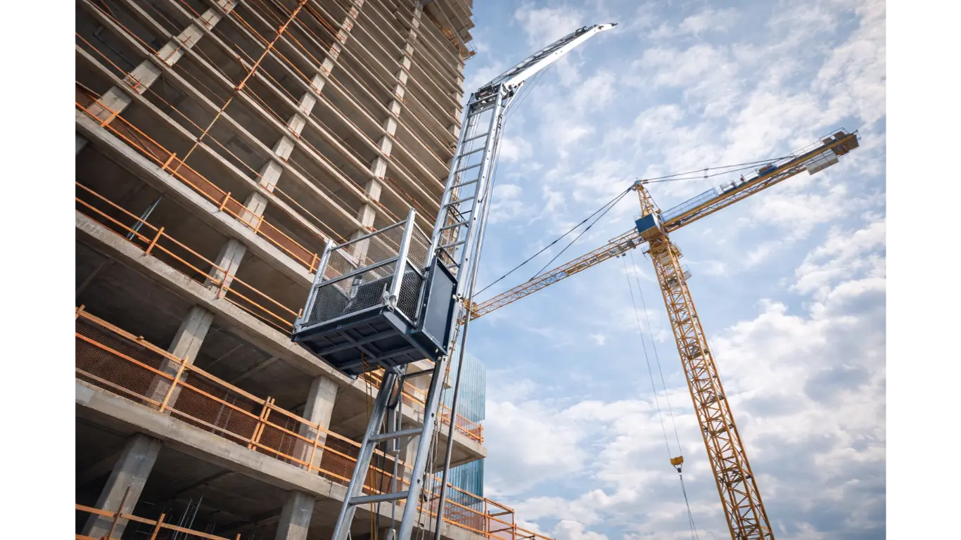 Monte matériaux / monte charge