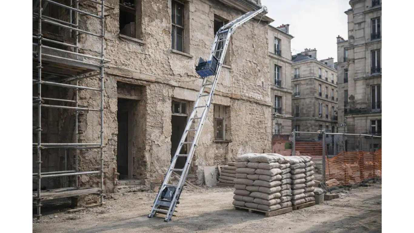 Monte matériaux / monte charge