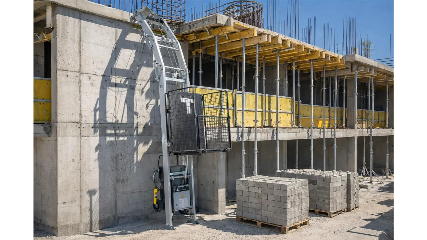 Monte matériaux / monte charge