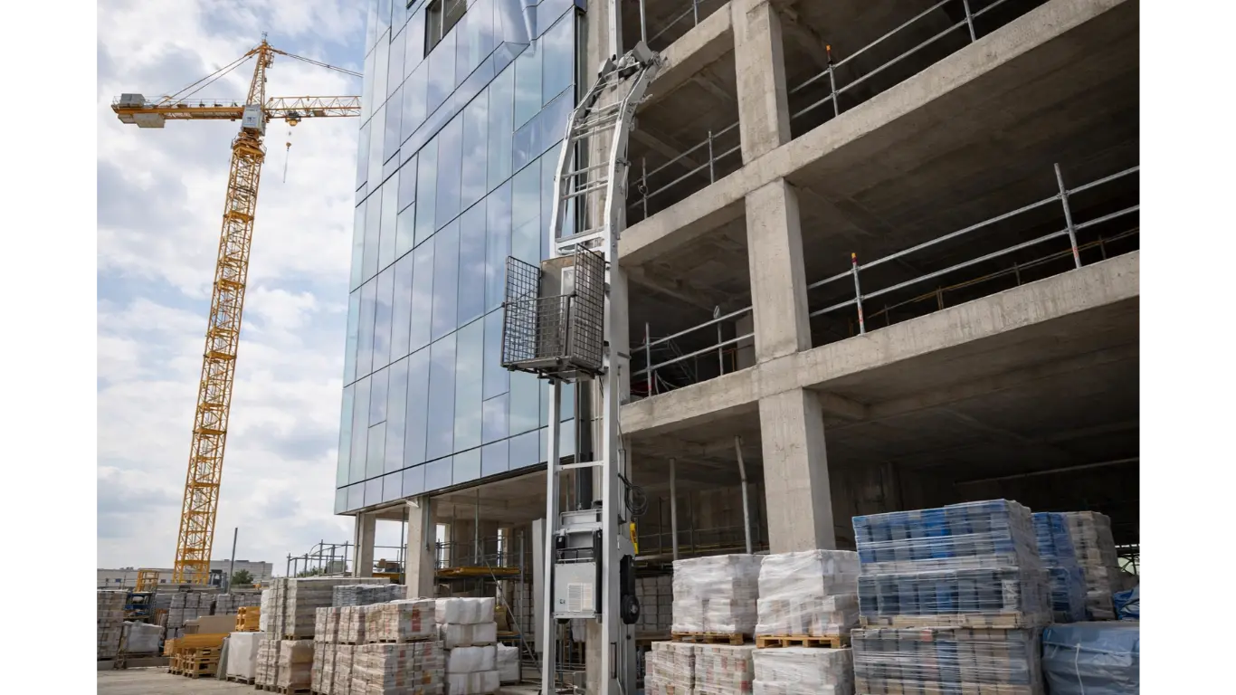 Monte matériaux / monte charge