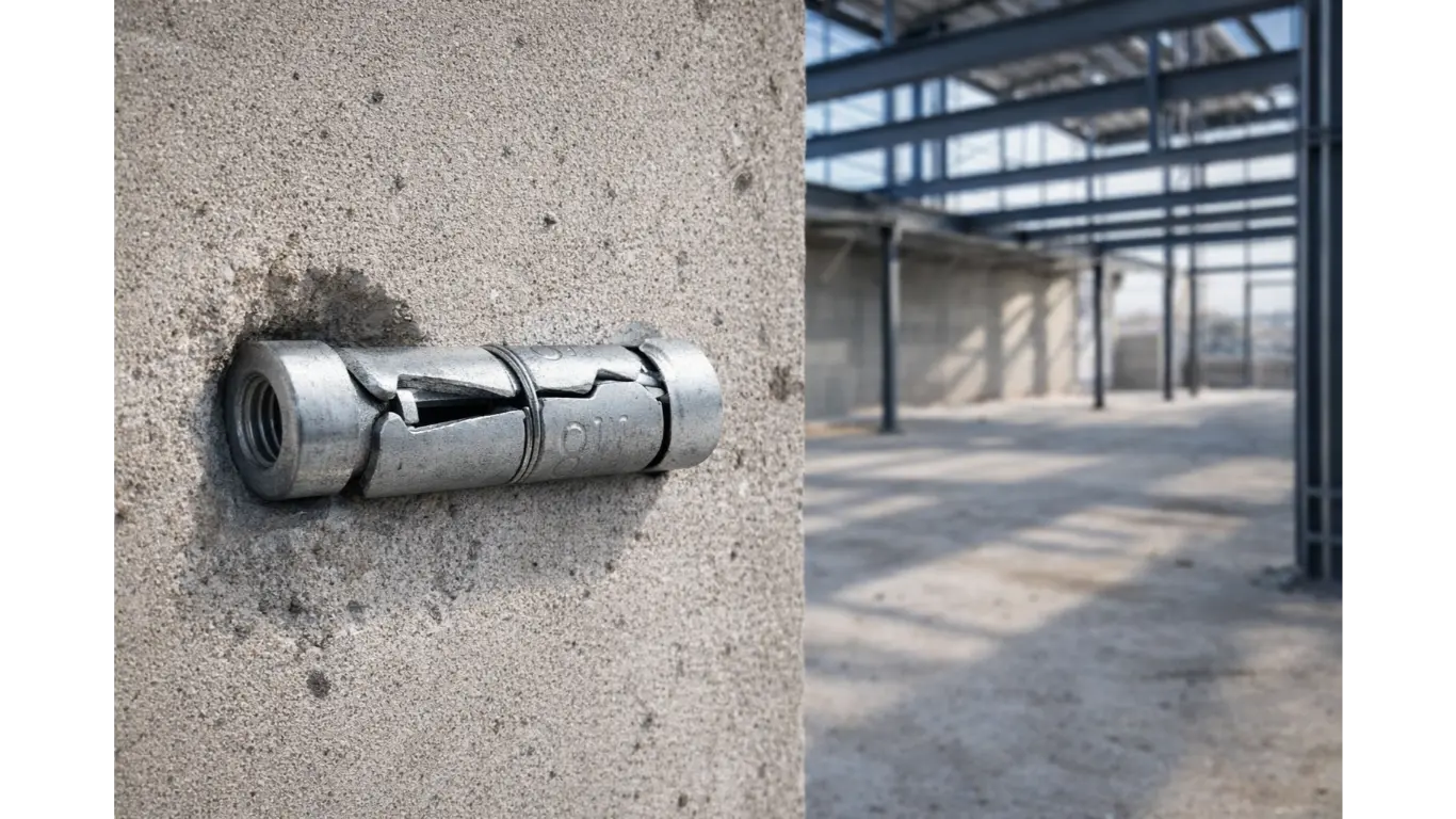 Chevilles béton types