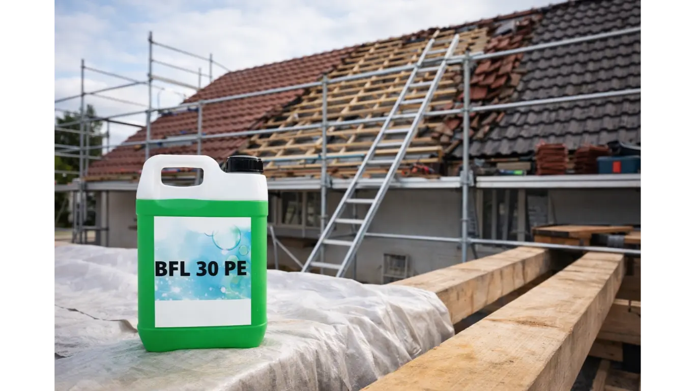 Application anti-mousse toiture