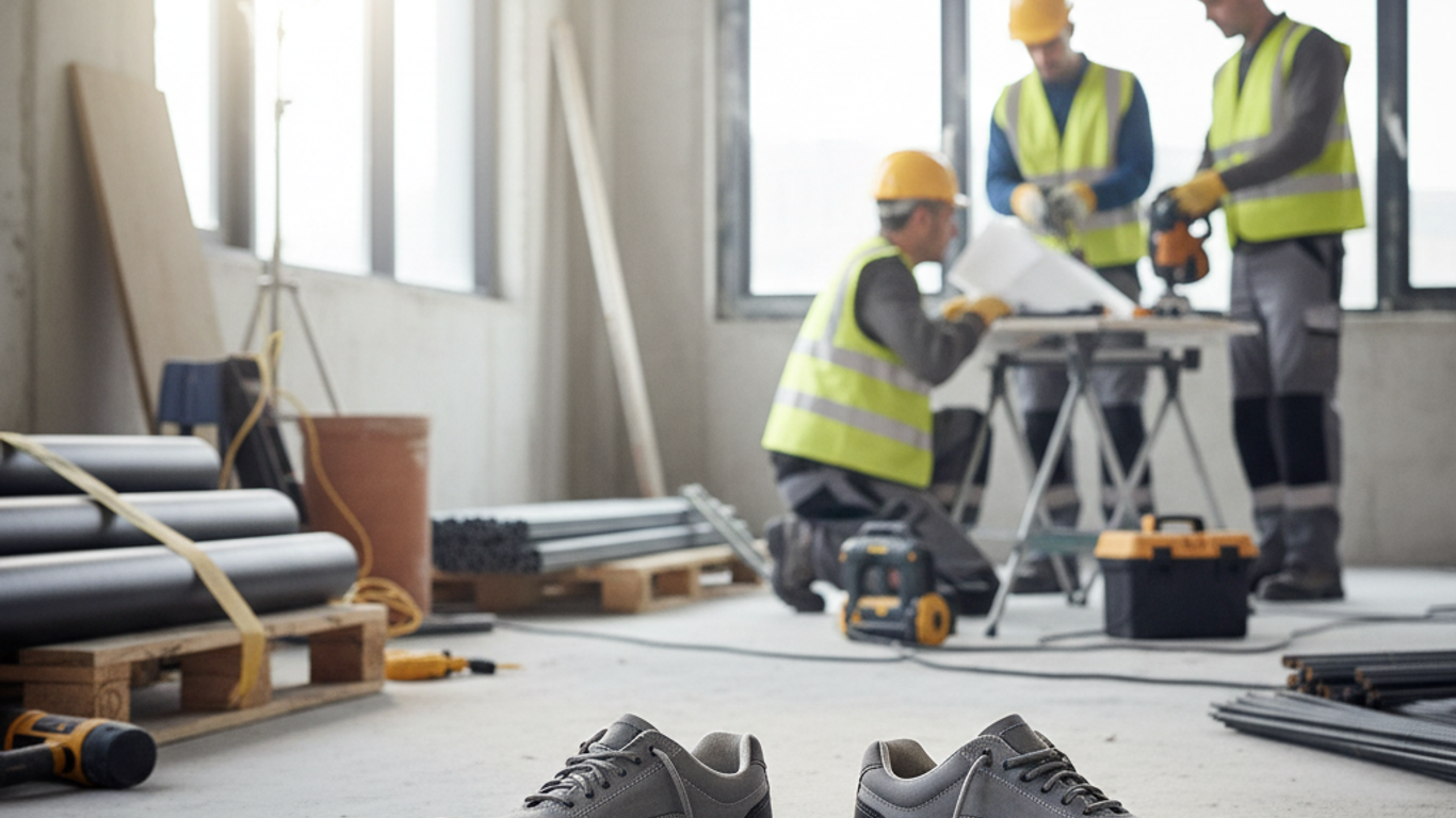 Ajustement chaussures de sécurité