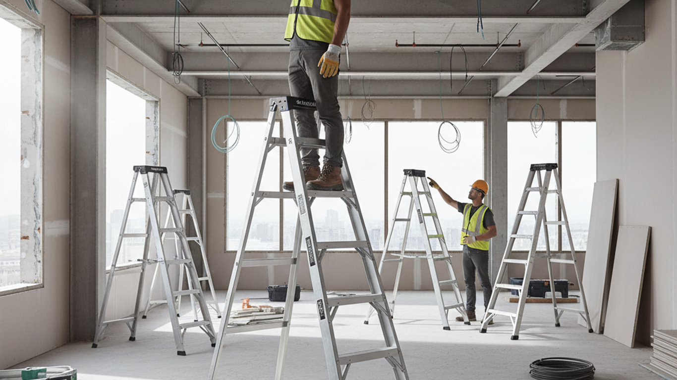 Nettoyage d'escabeau