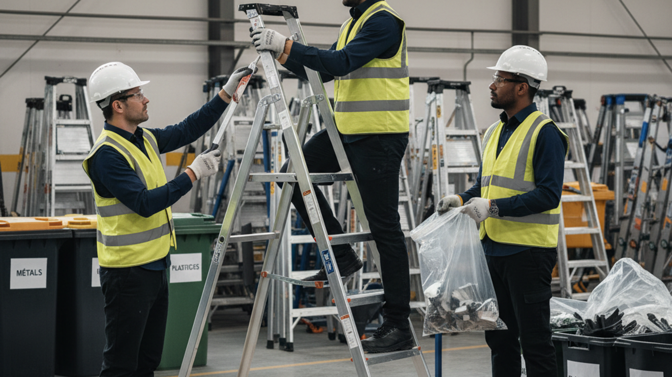 Le recyclage des escabeaux professionnels : adoptez une approche durable