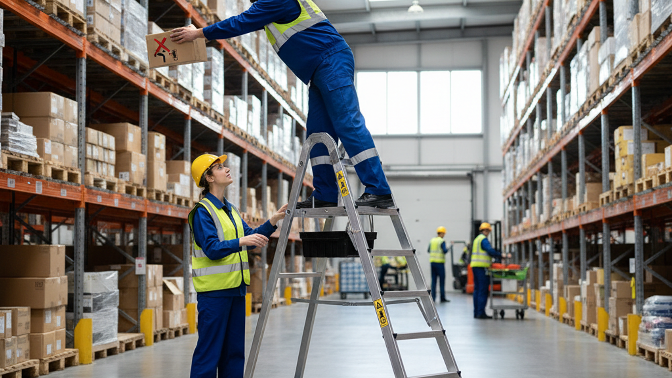 Les erreurs fréquentes à éviter lors de l'utilisation d'un escabeau professionnel