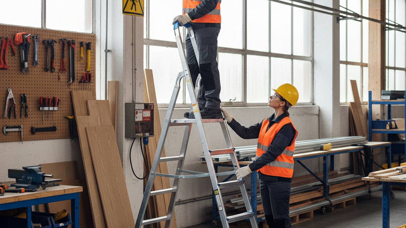 Les règles de sécurité essentielles pour utiliser un escabeau en milieu professionnel