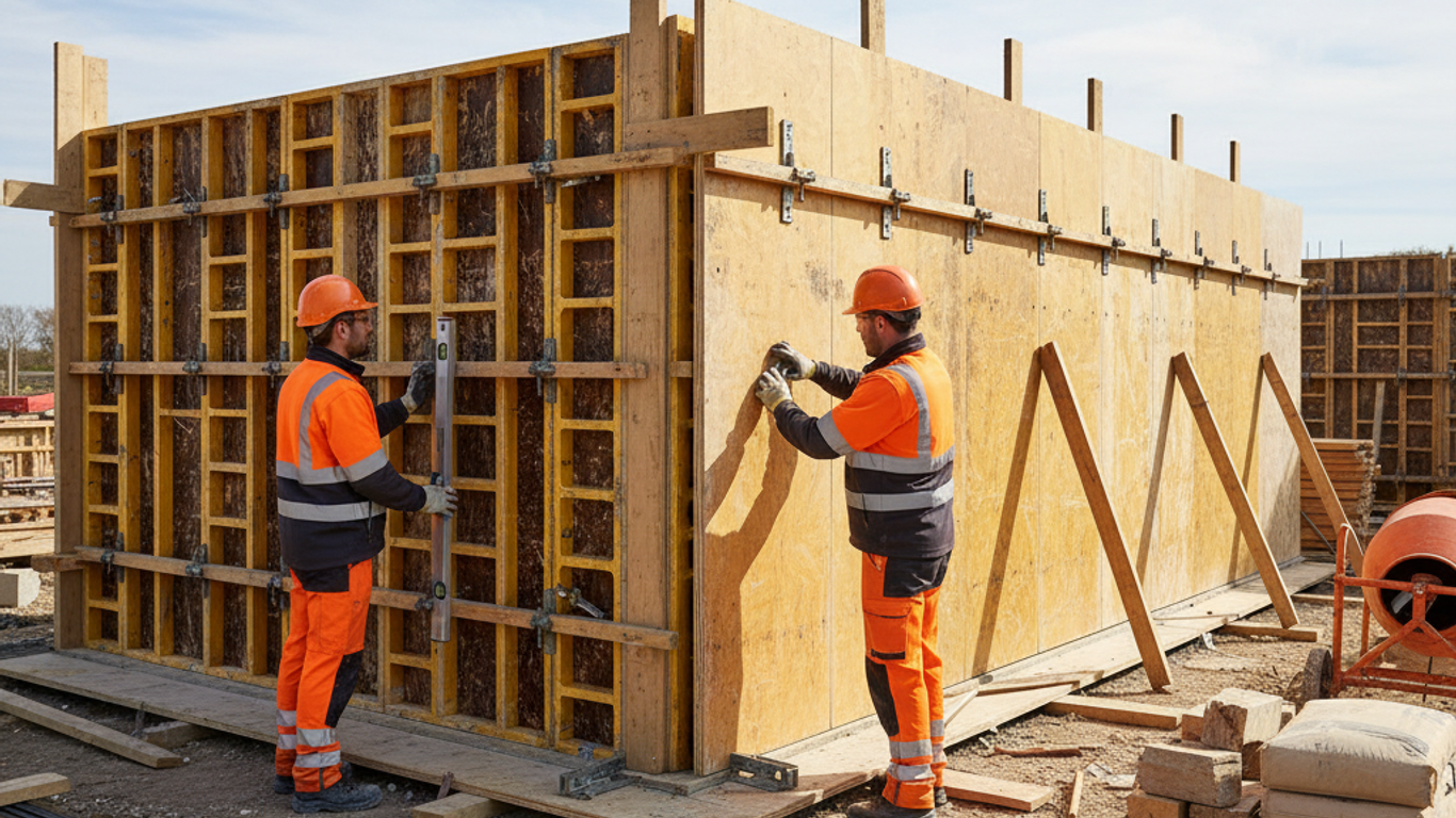 Panneaux bois de coffrage