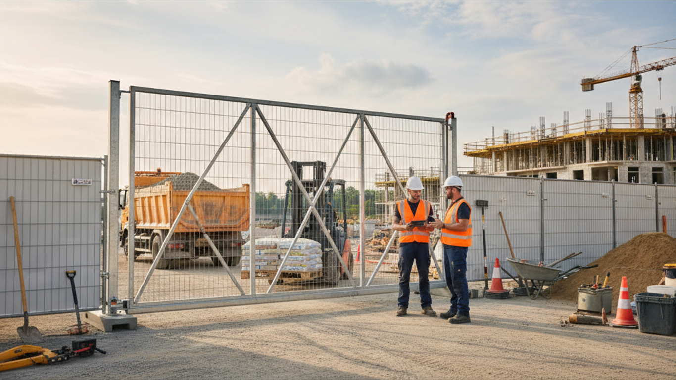 Dimensionnement d'un portail de chantier