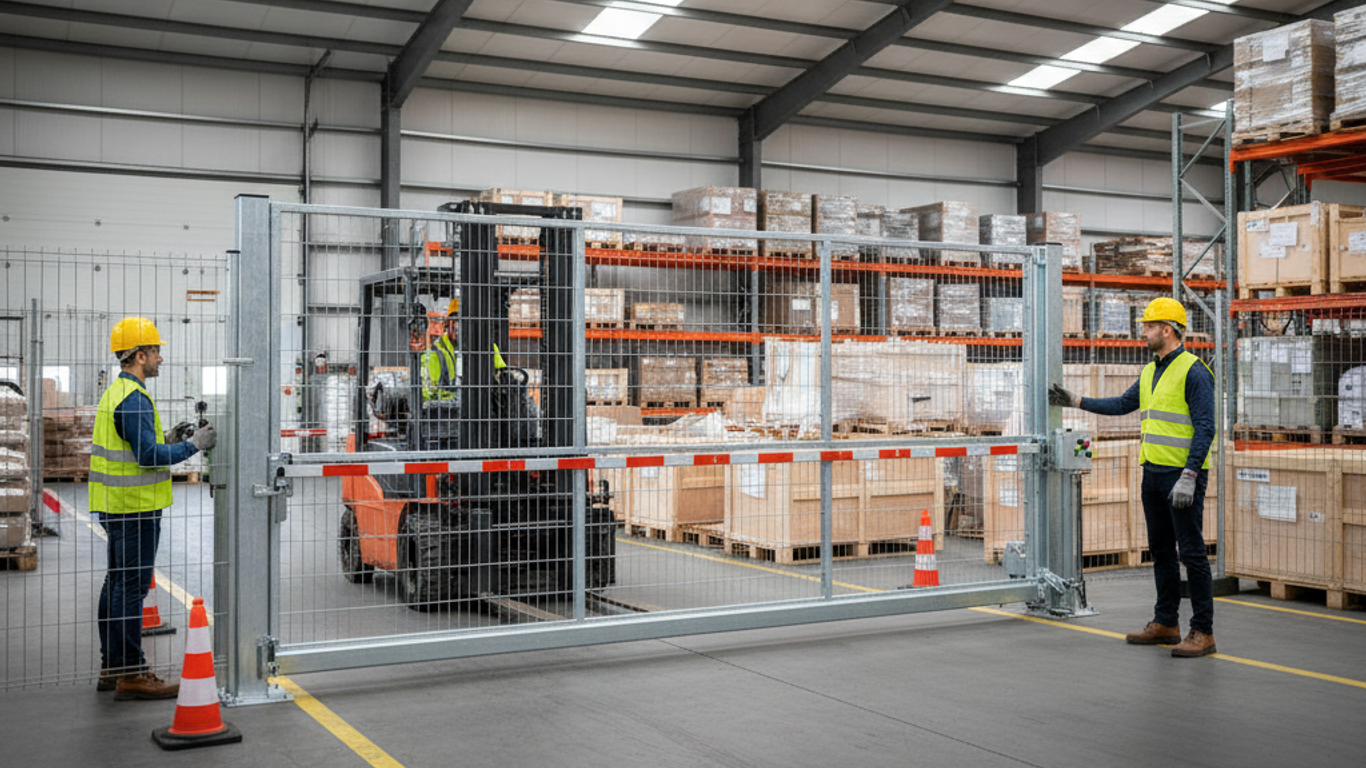 Portail de chantier professionnel