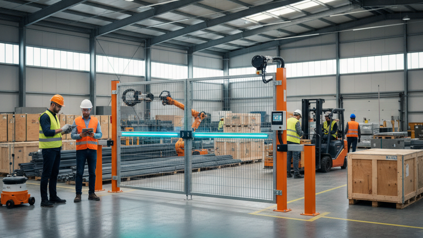 Installation d'un portail connecté sur chantier — étapes de mise en service