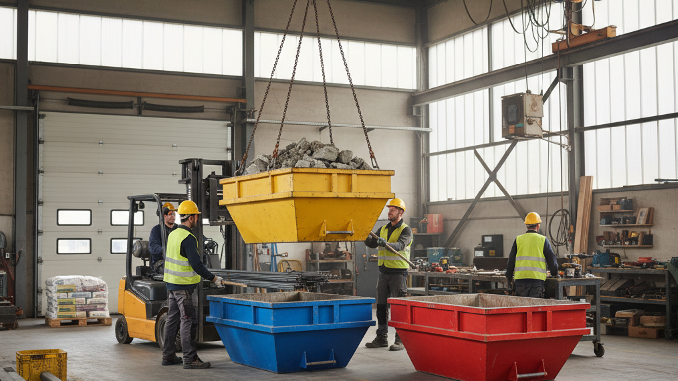 Avantages des bennes de manutention en milieu industriel