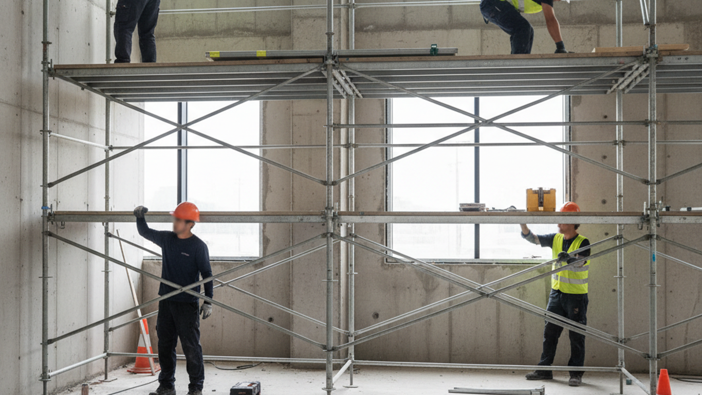 Échafaudage fixe : guide complet pour une installation sûre et efficace