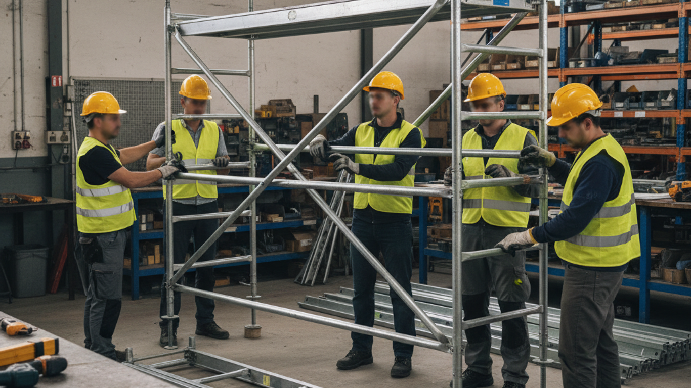 Échafaudage fixe : guide complet pour une installation sûre et efficace