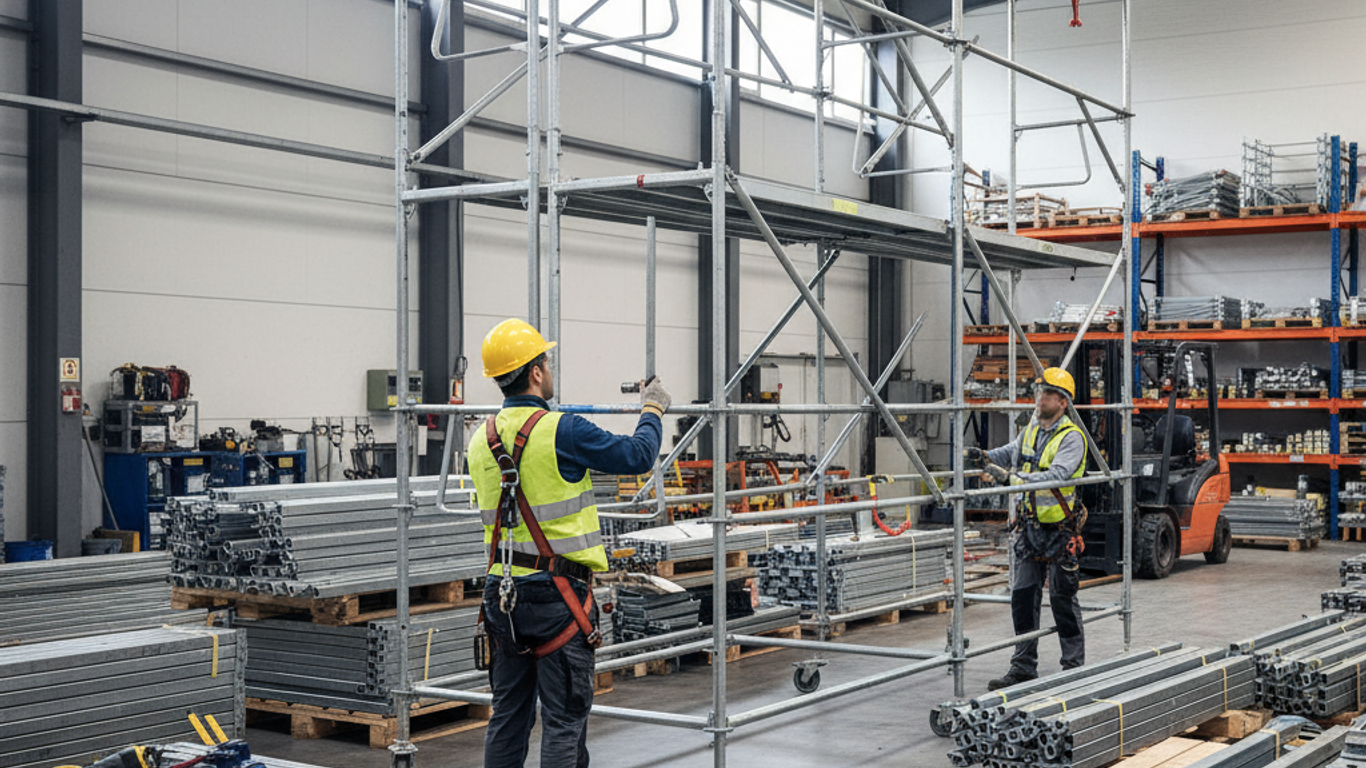Échafaudage fixe : guide complet pour une installation sûre et efficace