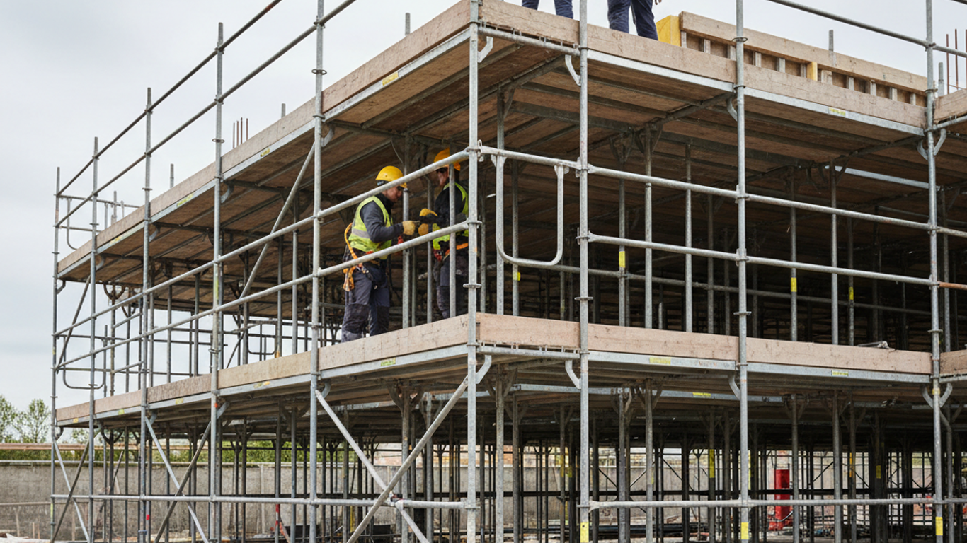 Échafaudage fixe : guide complet pour une installation sûre et efficace