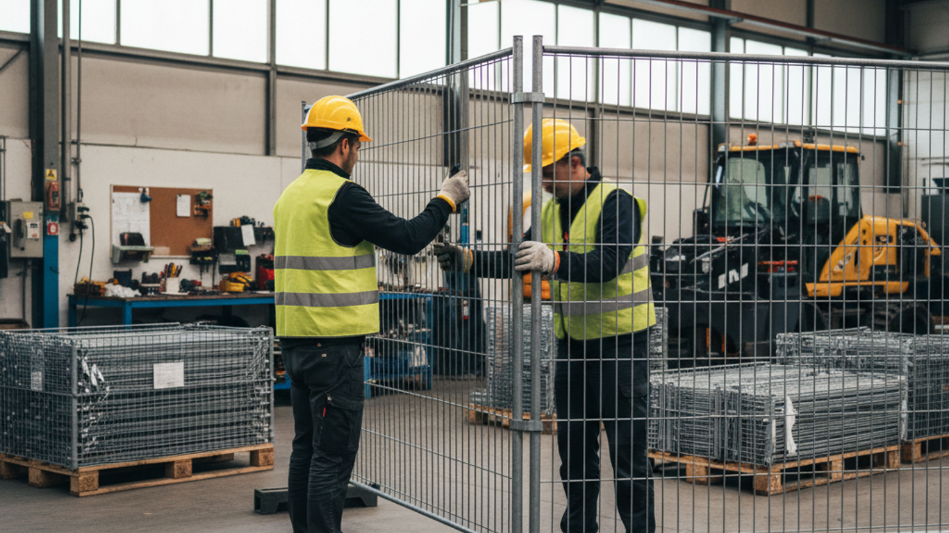 Étapes clés pour assembler et sécuriser une barrière Heras sur chantier