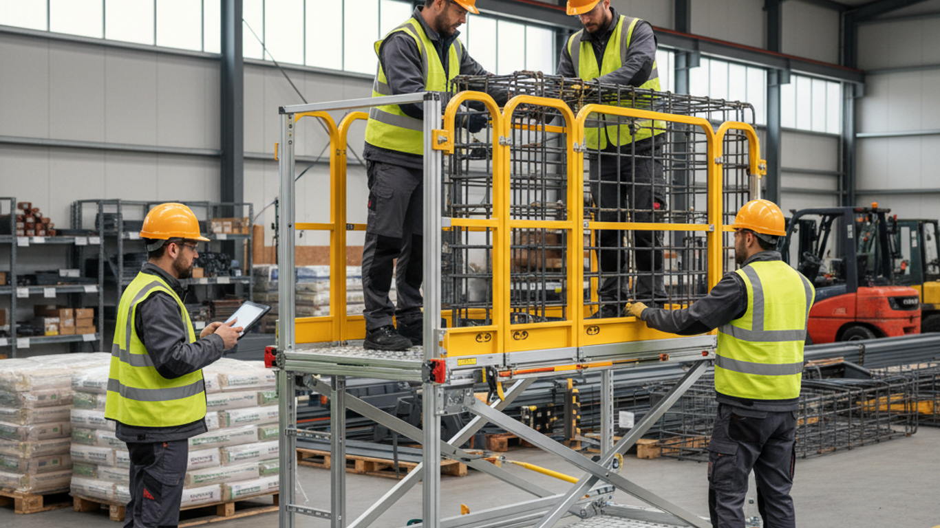 Cas d'usage d'une plateforme de travail selon le chantier