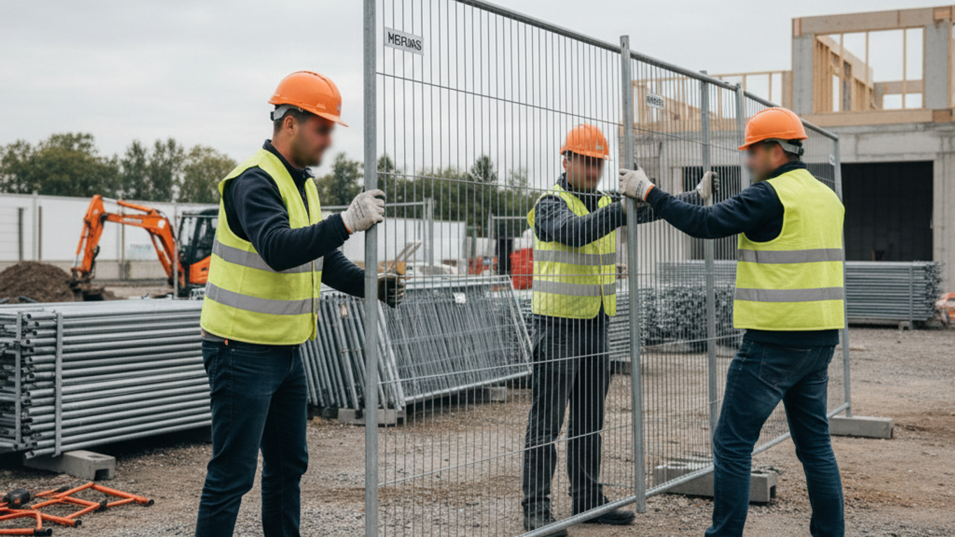 Installation des barrières Heras : étapes clés pour une mise en place rapide et sécurisée
