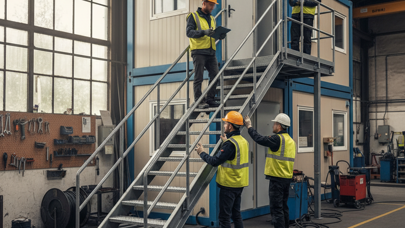 Techniques d'installation escaliers conteneurs pour maximiser l'espace