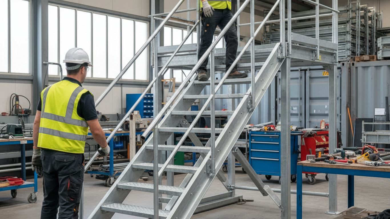 Adapter les escaliers conteneurs aux contraintes de terrain