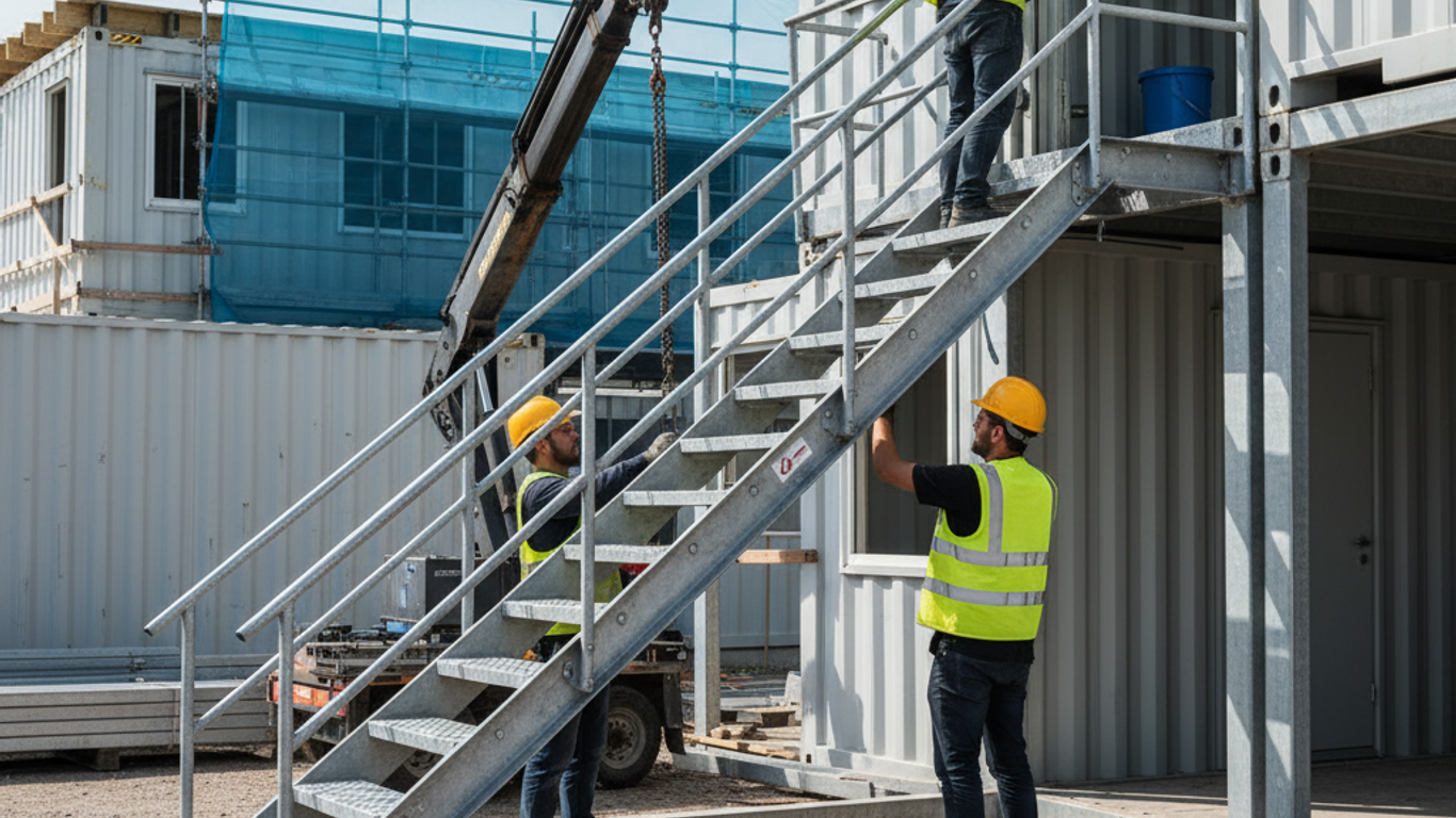 Étapes pour un démontage sécurisé et efficace des escaliers conteneurs