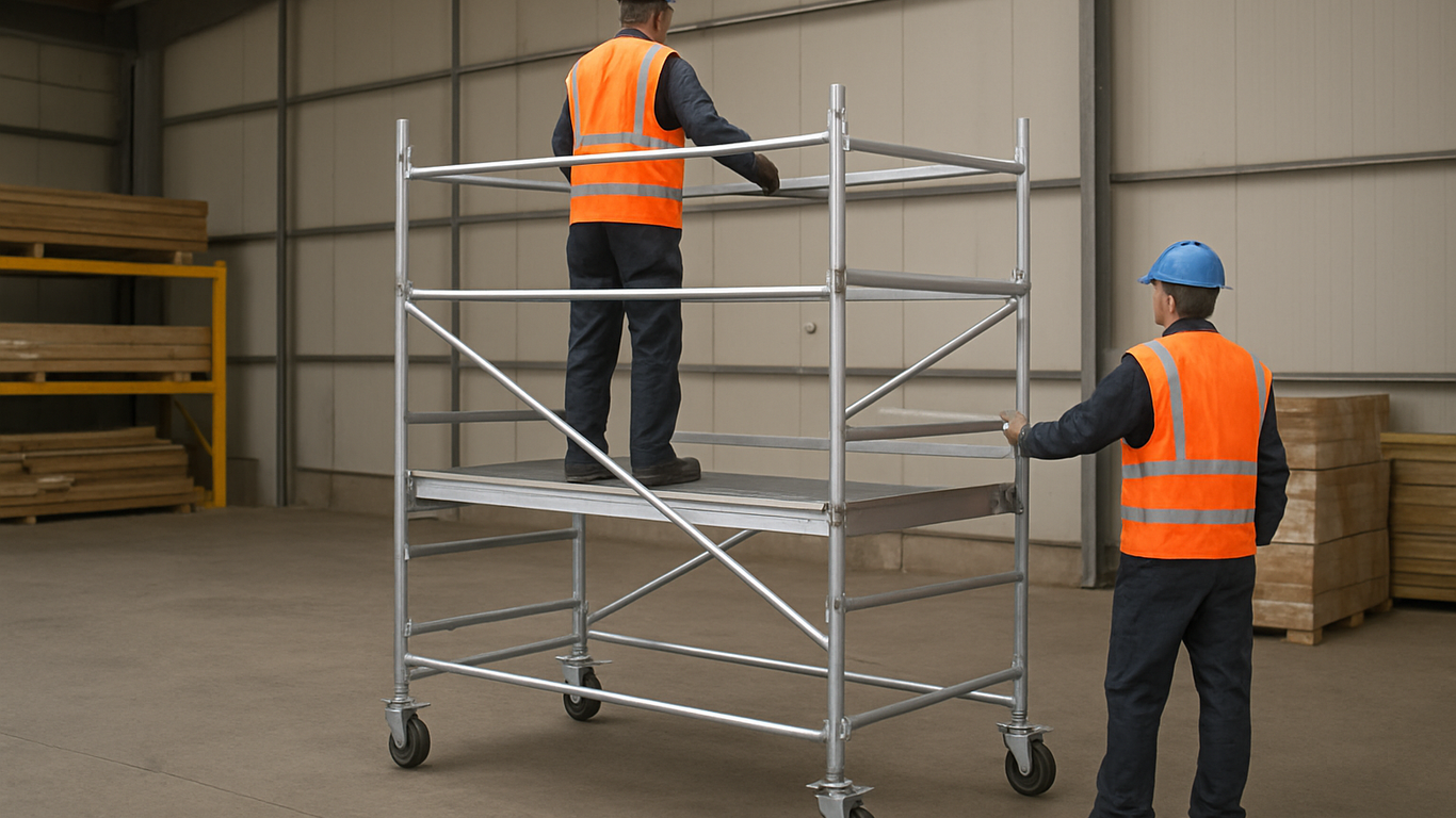 Entretien et maintenance d'un échafaudage roulant professionnel