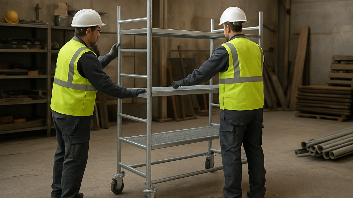 Formation à l'utilisation sécurisée d'un échafaudage roulant