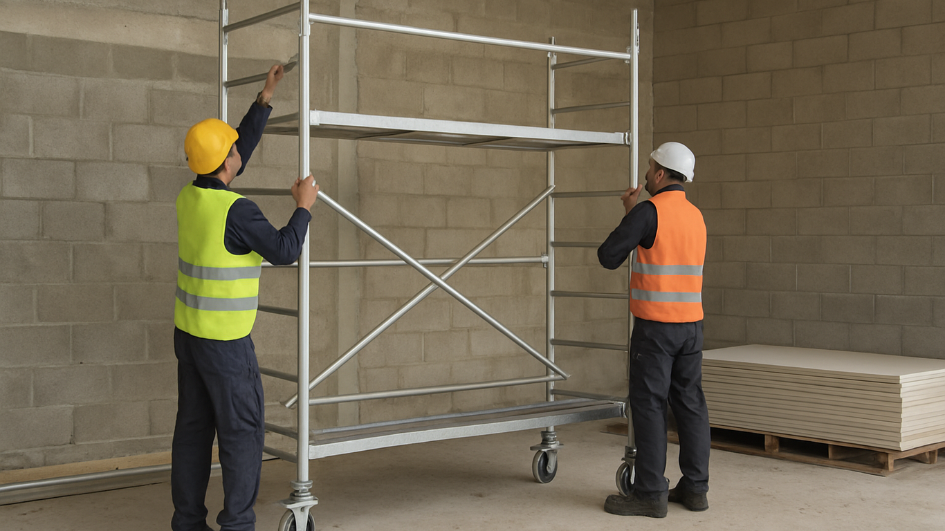 Types d'échafaudages roulants aluminium et acier comparaison