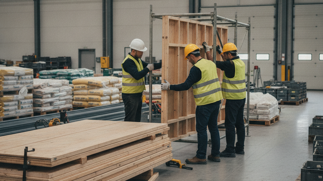 Mesures de sécurité lors de l'installation des panneaux bois de coffrage