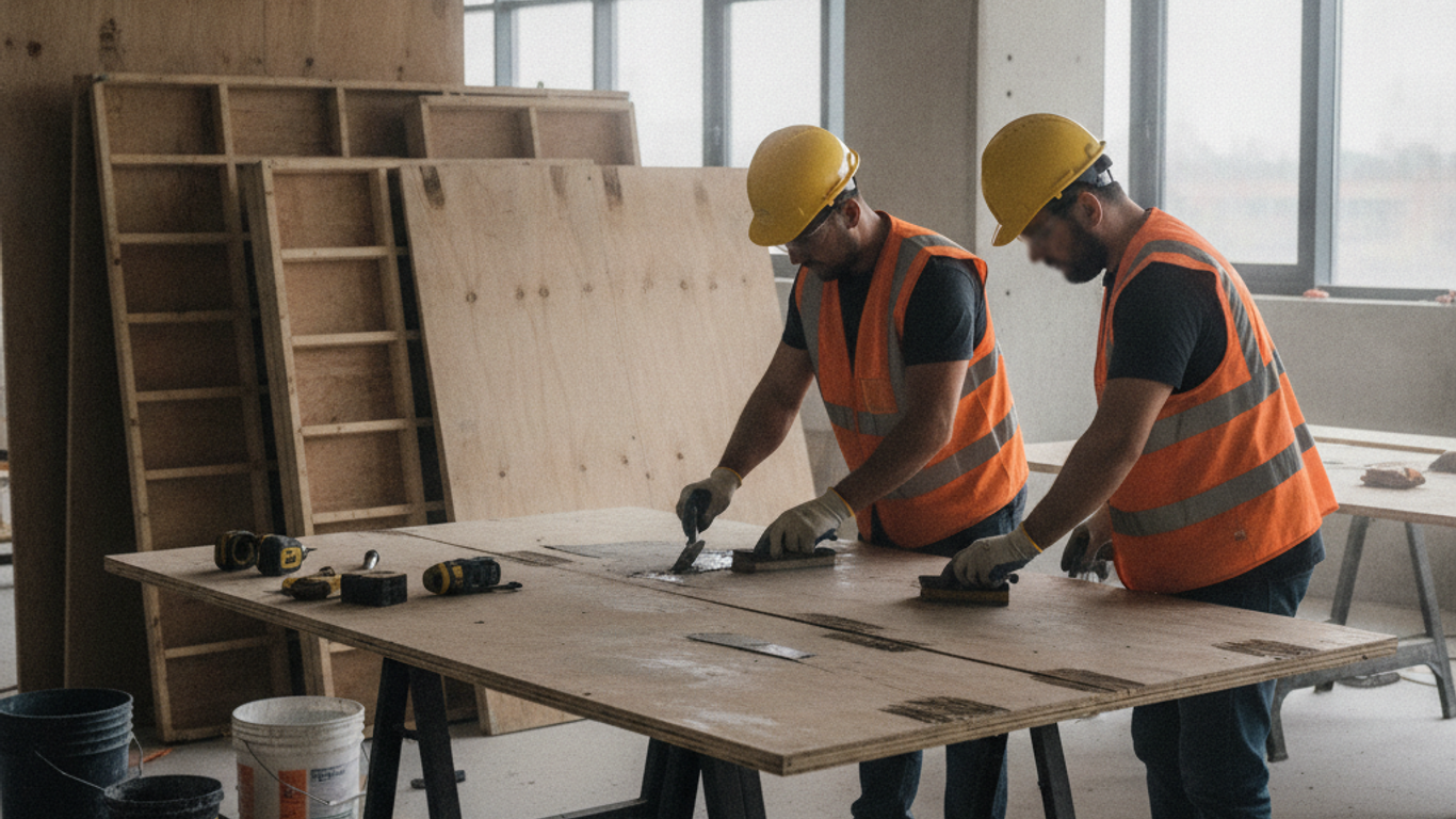 Réparer des panneaux bois de coffrage endommagés : solutions pratiques pour éviter le remplacement