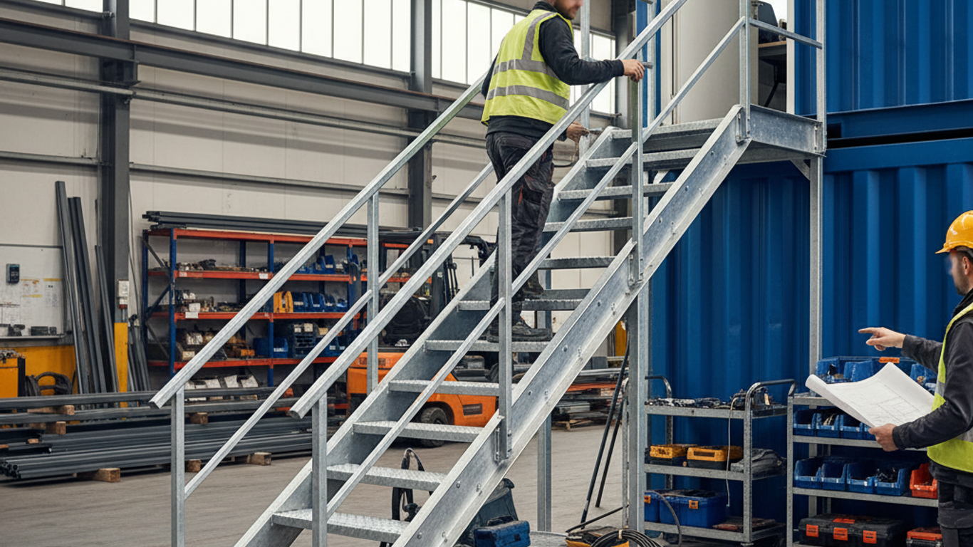 Comment choisir un escalier conteneur adapté à vos besoins professionnels