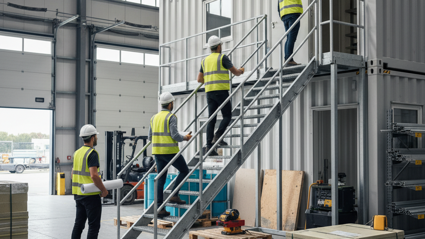 Comment choisir un escalier conteneur adapté à vos besoins professionnels