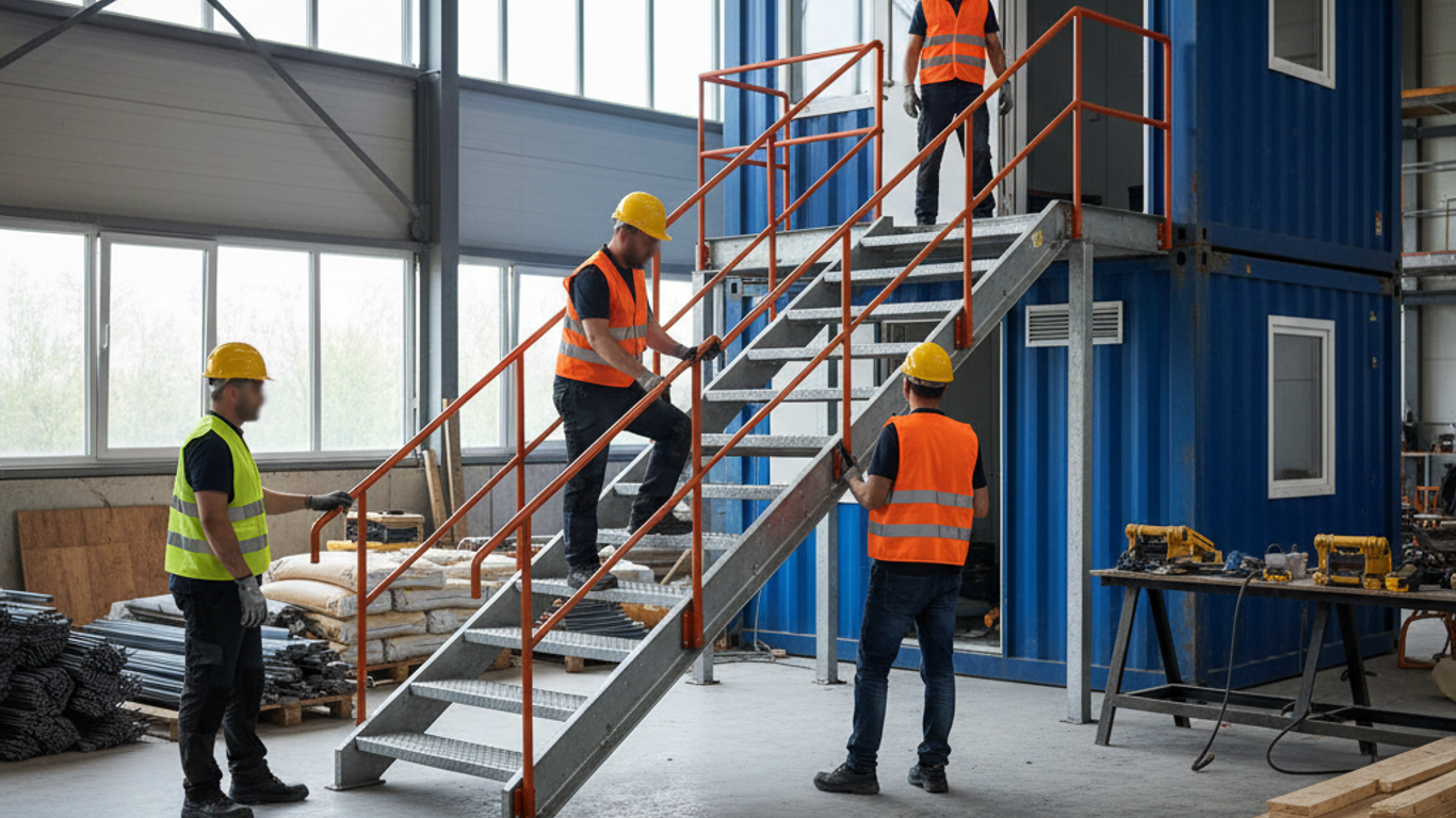Les matériaux pour escaliers conteneurs : choisir pour durabilité et sécurité