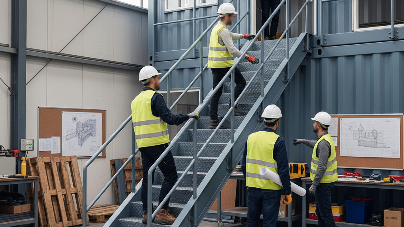 Comment optimiser l'espace avec des escaliers conteneurs modulaires