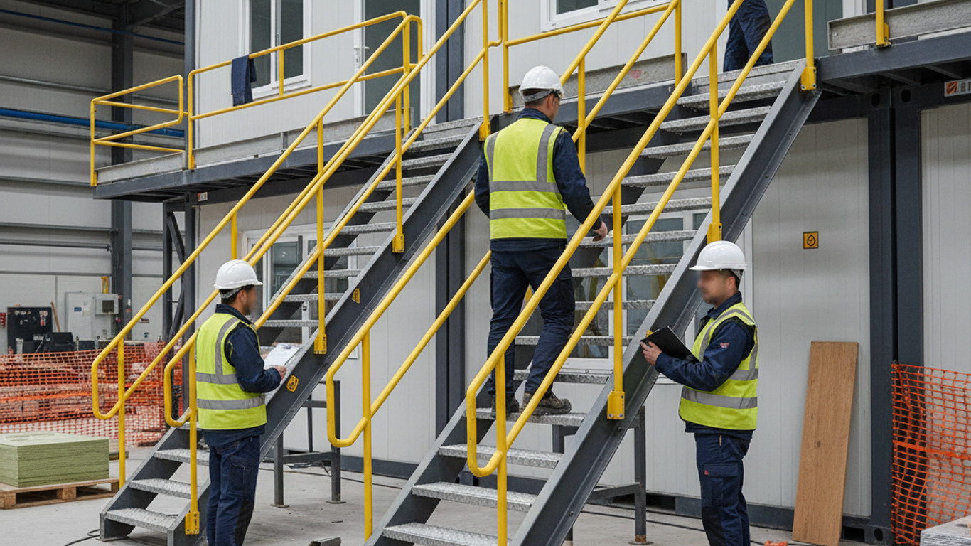 Normes de sécurité pour escaliers conteneurs : êtes-vous conforme ?