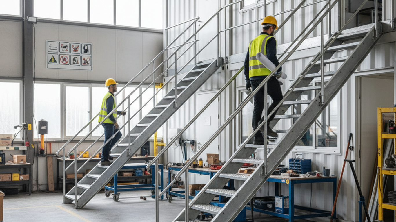 Normes de sécurité pour escaliers conteneurs : êtes-vous conforme ?